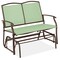 Best Choice Products 2-Person Outdoor Swing Glider, Steel Patio Loveseat, Bench Rocker w/ Armrests